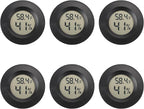 Mini Hygrometer Digital Thermometer Humidity Meter 6 Pack Hygrometer by SerundoAuto