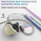 BASN Bmaster5 in Ear Monitors, 1DLC Diaphragm+4BA 5 Drivers IEM Earphones - Image 3