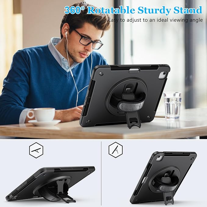 Case for iPad Air 13 Inch M3 2025 & M2 2024: Military Grade Cover for iPad Pro - Image 3
