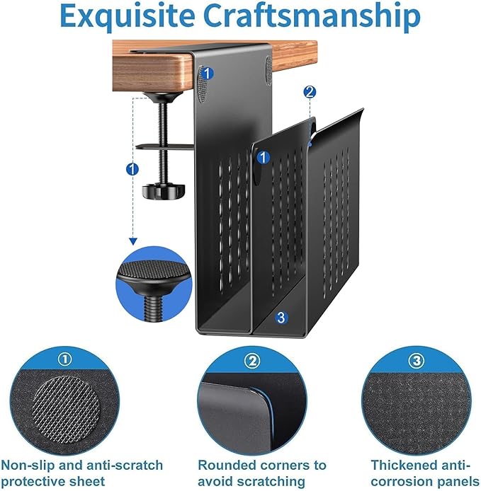 2 Tier Desk side storage, Desk Laptop Holder - Image 7