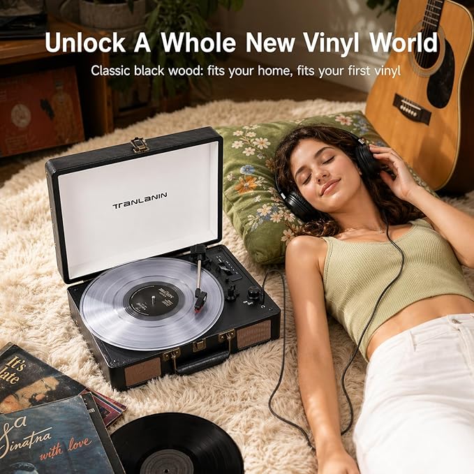Portable Vinyl Record Player - Image 3