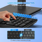 Wired Computers Keyboard with Cover Comfortable Hand Feel, Laser Engraved - Image 3