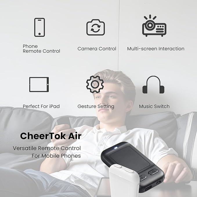 CheerTok Air - TikTok Scrolling Remote Control, Page Turner - Image 2