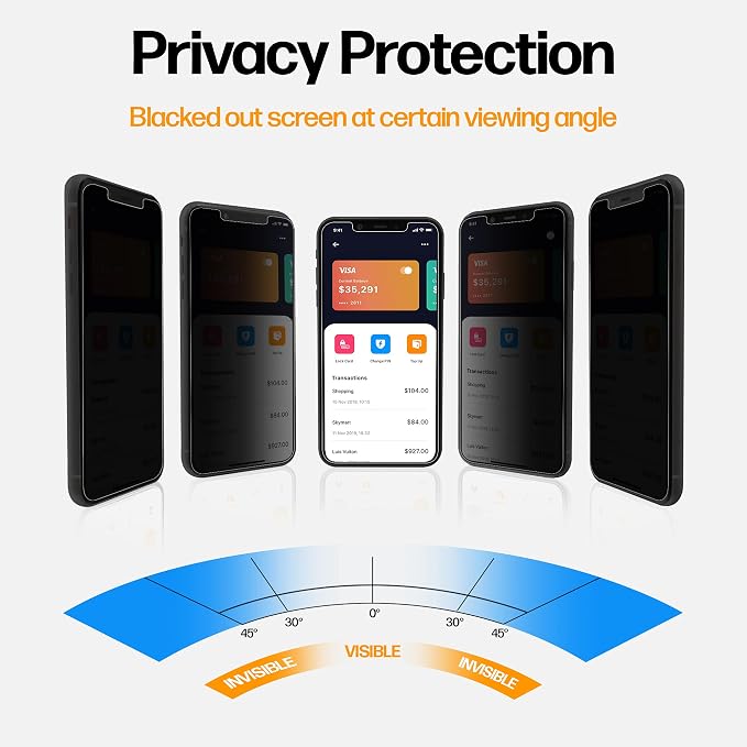 Power Theory Designed for iPhone 11 Pro Max, iPhone XS Max Privacy Screen - Image 3