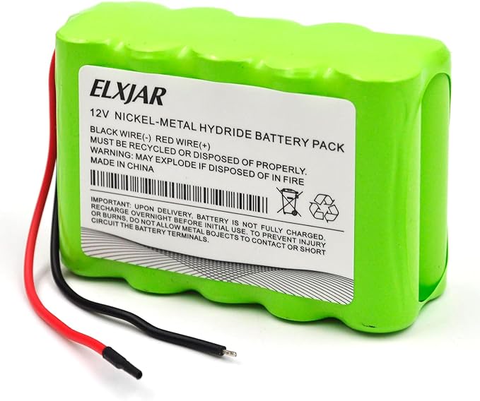12V NiMH Battery Pack AA2000mAh, 10-Cell Rechargeable Replacement - Image 6