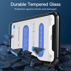 NEW'C 3 Pack Privacy for iPhone 11 Pro, iPhone X, iPhone XS Screen Protector - Image 6
