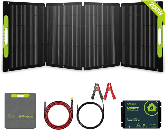 Newpowa 200W Portable Solar Panel Kit by Newpowa-BeWiseGoSolar