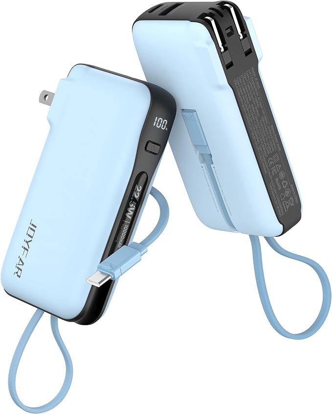 1 Pack Portable Charger with Built-in USB-C Cable & Plug, 000mAh 5V/4.5A Power by Unknown
