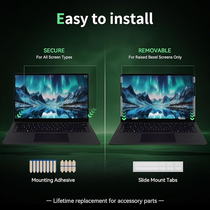 Laptop Privacy Screen 13.3 Inch, Laptop Screen Privacy Shield 16:9 Aspect Ratio - Image 5