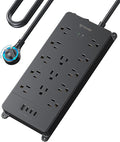 TROND 360° Rotating Flat Plug, Surge Protector Power Strip, 13AC Widely Spaced by TRONDOfficial