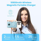 Magnetic Portable Charger for iPhone, 10800mAh 4-in-1 Wireless Power Bank - Image 2