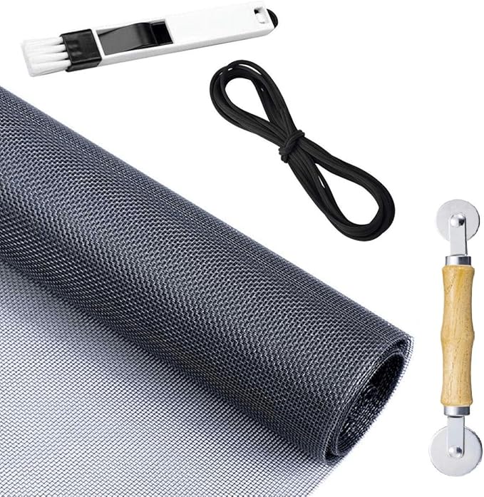 Screen Repair Kit for Windows or Doors Adjustable Fiberglass Screens by Pazaka