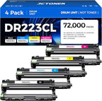 DR223CL DR-223CL High Yield Drum Unit Set 4-Pack Replacement Compatible by JCTONER