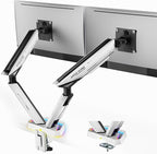 ARES WING RGB Dual Monitor Arm for 17-38" Ultrawide Screens, Holds 35.2lbs by ARESWING