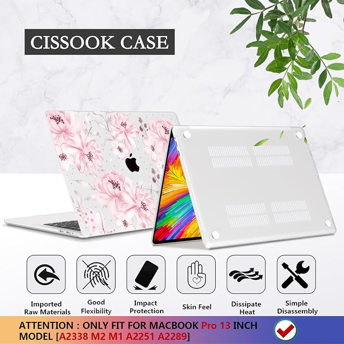 CISSOOK Compatible with MacBook Pro 13 inch Case M2 M1 Chip 2025-2016 Release - Image 6