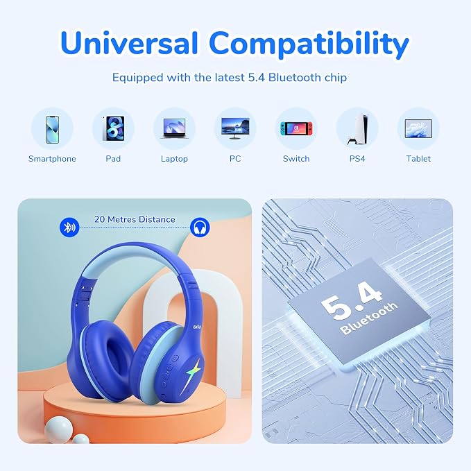 EarFun K4 Kids Bluetooth Headphones, Wireless Headphones - Image 8