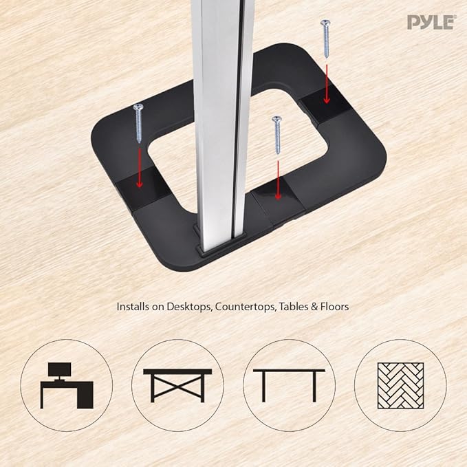 Pyle Tablet Metal Security Stand Holder, Adjustable Clamp-Style Arm, Fits iPad - Image 4