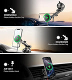 for Mag-Safe Car Mount Charger Dash Vent Windshield Wireless Car Charger - Image 3
