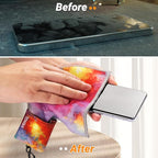 2 Sided Glasses Cleaner & Polishing Cloths, Portable Eye Glass Cleaning Cloths - Image 3