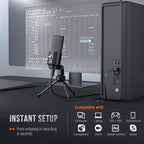 FIFINE USB Microphone, Metal Condenser Recording Microphone - Image 6