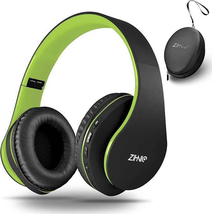 ZIHNIC Bluetooth Headphones Over-Ear, Foldable Wireless and Wired Stereo by ENJOYMUSICLIFEWITHZIHNICHEADPHONES