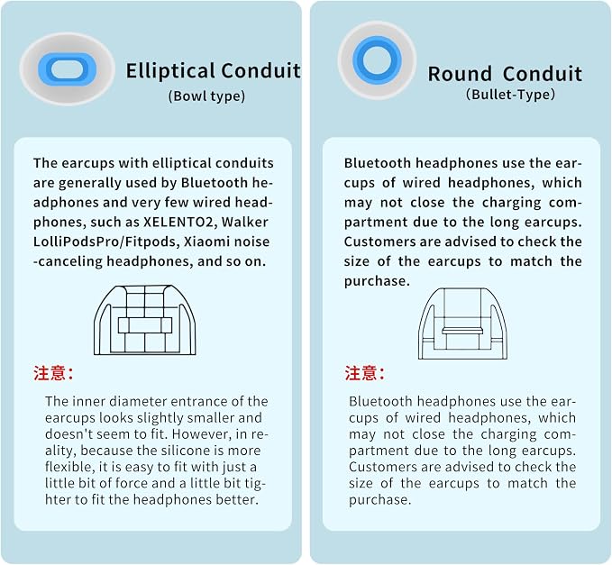 OKCSC 2 Pieces Soft Liquid Silicone Replacement Eartips, Breathable Eartips - Image 6