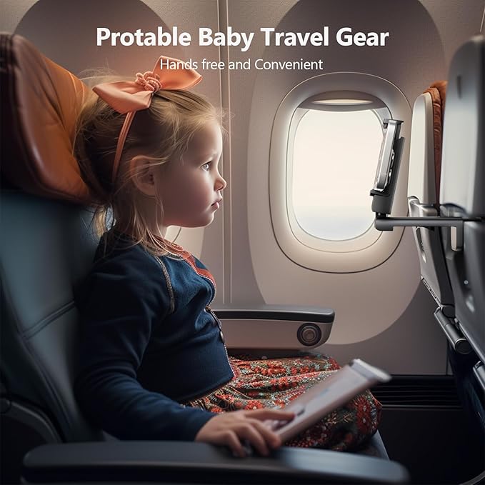MiiKARE Airplane Travel Essentials Phone Holder, Universal Handsfree Phone Mount - Image 8