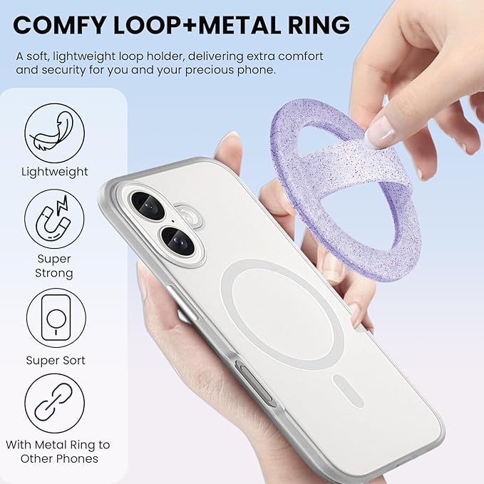 Magnetic Silicone Ring Grip Phone Holder, Loop Grip Phone Holder, Magnetic - Image 5