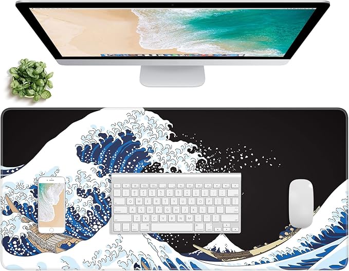 Extended Gaming Mouse Pad, XXL Large Desk Pad 30 x 14 Inch, Big Computer by Atufsuat