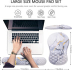 Mouse Pad Wrist Support, Laokiiy 2 in1 Keyboard Wrist Rest+ Ergonomic Mouse Pad - Image 5