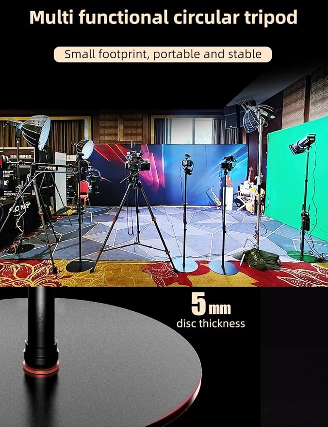 IFOOTAGE Cobra RB-A400, Aluminum Photography Light Stand Flat Base - Image 2