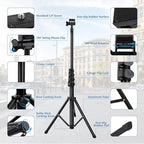 Phone Tripod, Aluminum Alloy Selfie Stick Tripods, Compatible - Image 8