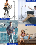 Elitehood 6.7 Feet Tall Phone Tripod, Heavy Duty Metal iPhone Tripod Stand - Image 9