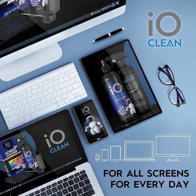 Eyeglass Lens Cleaner – Kit for Glasses, Touchscreens, Computer Monitors - Image 4