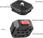 Upgrade Claw Quick Release Plate Camera Mount w Arca Swiss Slot, 1/4" Screw - Image 5