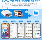 USB C SD Card Reader for iPhone 16/15/iPad/Mac, 3 in 1 USBC Memory Card Reader - Image 7