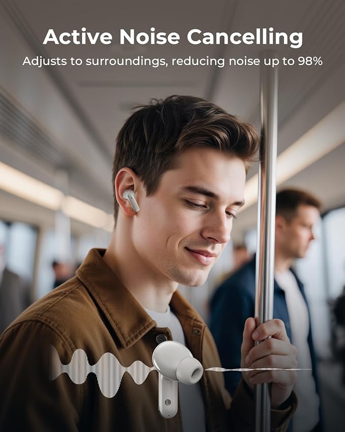 Wireless Earbuds, Ear Buds Active Noise Cancelling - Image 3