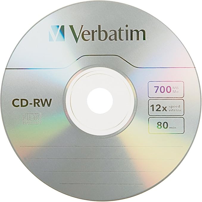 Verbatim CD-RW 700MB 4X-12X Rewritable Blank Media - Image 2