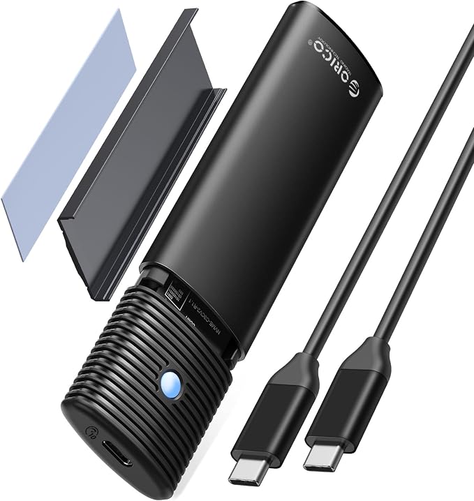 ORICO M.2 NVMe SATA SSD Enclosure Adapter Tool-Free, USB C 3.2 Gen 2 10Gbps NVMe by PioneerDataSolutionPowerYourFuture