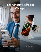 myCharge EcoHub 3 in 1 Apple Charging Station & Magsafe Battery Pack | Wireless - Image 2