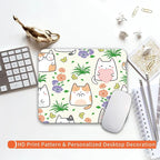 Square Mouse Pad Cute Cat, Personalized Premium-Textured Custom Mouse Mat Design - Image 6