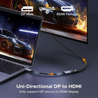 UGREEN 2 Pack 4K DisplayPort to HDMI Adapter, Unidirectional DP 1.2 PC to HDMI - Image 4