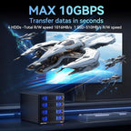 Aluminum 4 Bay 10Gbps Hard Drive Enclosure - Image 2