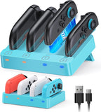 Charger for Nintendo Switch 2 and Switch 1 Controller, Horizontal Charging Dock by WAXITY