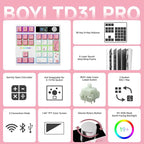 BOYI TD31Pro Gaming Keypad, BT5.0/2.4G/Type-C Wireless Numeric Keypad, RGB - Image 2