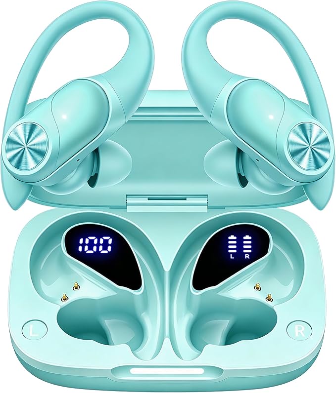 PocBuds Bluetooth Headphones Wireless Earbuds 80hrs Playtime Wireless Charging by PocBuds