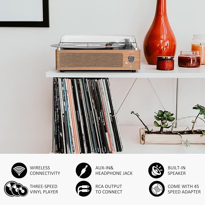 Retro Record Player for Vinyl - Image 6