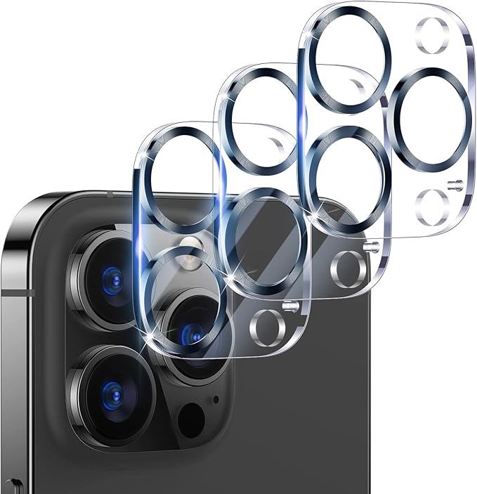 UniqueMe Compatible with iPhone 12 Pro Max 6.7" Camera Lens Protector Tempered by UniqueMe