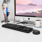 Wireless Keyboard and Mouse, KOOTOP Cute Black Keyboard and Mouse, 2.4G - Image 8