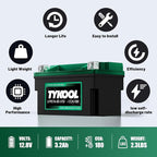 YTX7A-BS-STD 12.8V 3AH 180CCA LiFePO4 Lithium Motorcycle Battery fit - Image 7